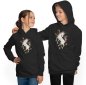 Preview: Hooded Sweater Hoodie Kids - Unicorn with Flowers i186